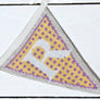 Yellow pastel bunting letter R flag