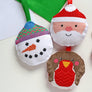 Snowman bauble cross stitch kit