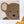 Brown teddy cross stitch pattern close up