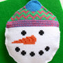 Snowman bauble cross stitch kit