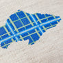 Tartan trout modern cross stitch pattern