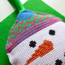 Snowman bauble cross stitch kit