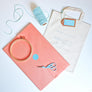 Stork embroidery scissors in light blue