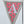 Pastel bunting letter A flag