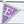 Purple cross stitch bunting letter E flag