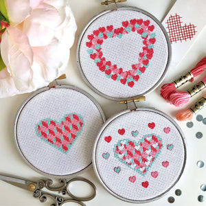 Trio of hearts PDF patterns